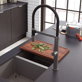 Kaya Pull Down Sink Mixer, Gun Metal